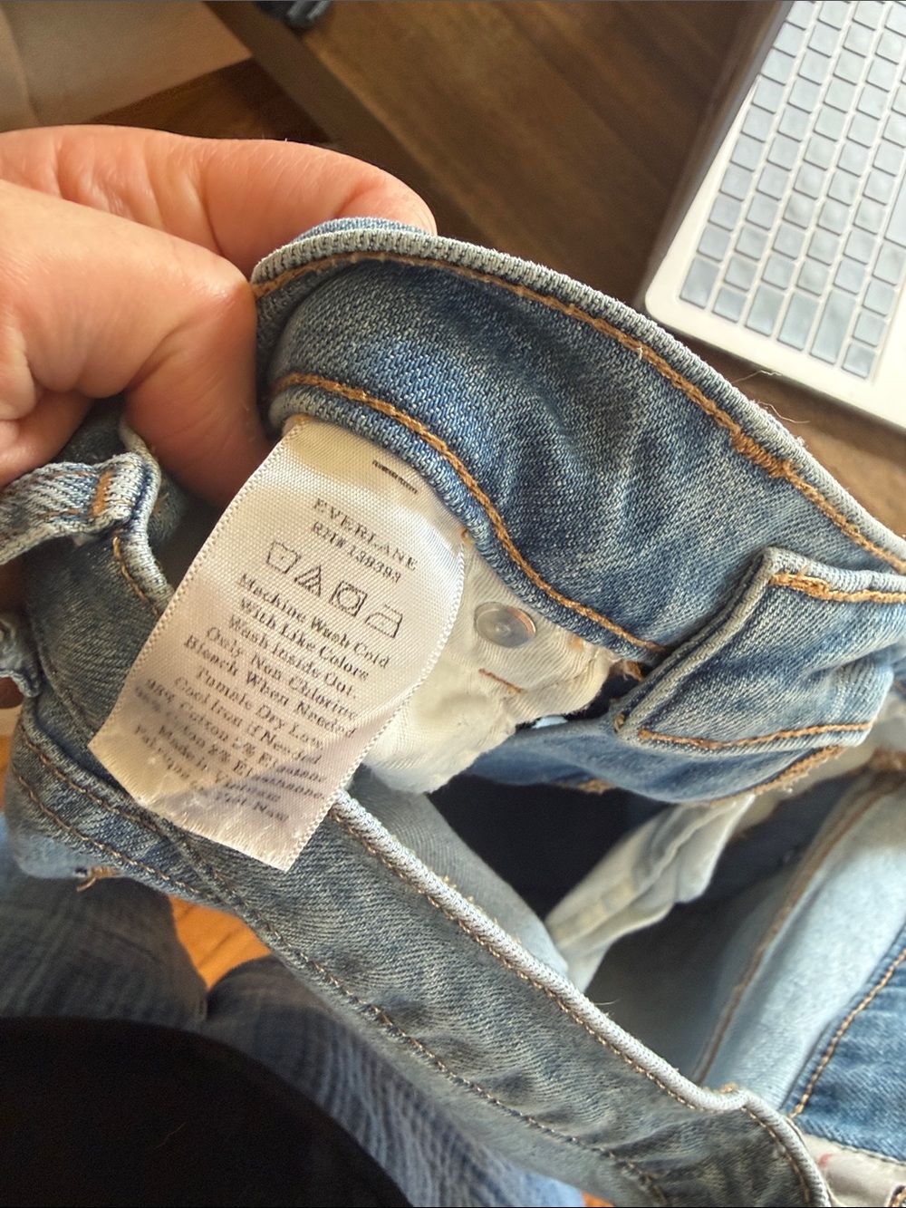 Everlane Light Blue Women's High-Rise Straight Jeans 28 regular - Picture 6 of 6